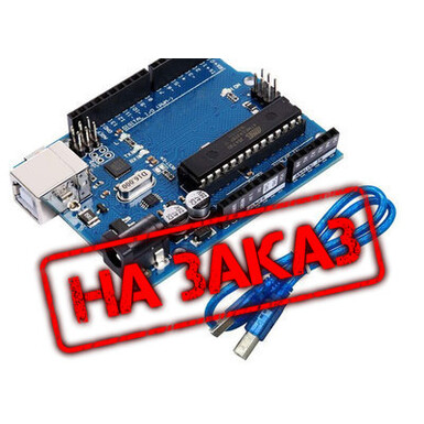 Плата разработки UNO R3, официальная версия платы UNO, ATMEGA16U2+MEGA328P, с оригинальной микросхемой, с USB-кабелем