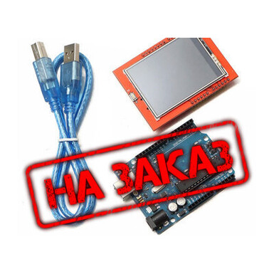 2,4-дюймовый HD TFT LCD, сенсорный экран 320x240, с платой разработки UNO R3, подходит для Arduino