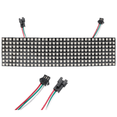 Гибкий светодиодный пиксельный экран WS2812B с точечной матрицей 8x32