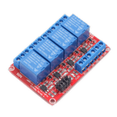 4-канальный релейный модуль 5В, оптопара, изоляция контактов высокого и низкого уровня