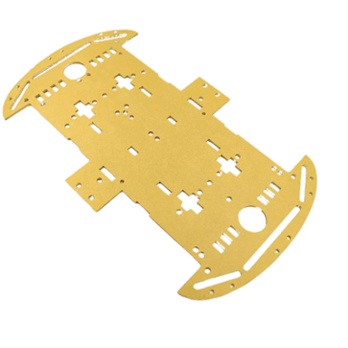 4WD прозрачное акрилловое четырехколесное смарт-автомобильное шасси