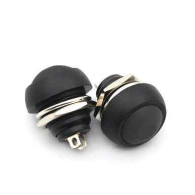 Мембранная кнопка. чёрная