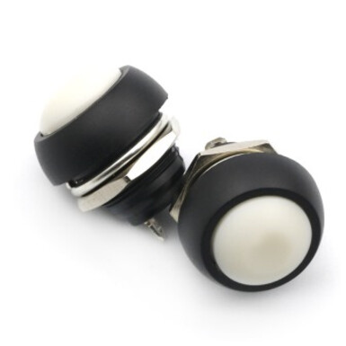 Мембранная кнопка. белая