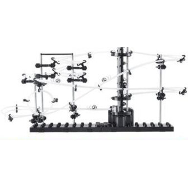 Конструктор SpaceRail. 3-е поколение. 1-й уровень [233-1]. в комплекте 5 стальных шариков + 1 батарейка + 1 рулетка