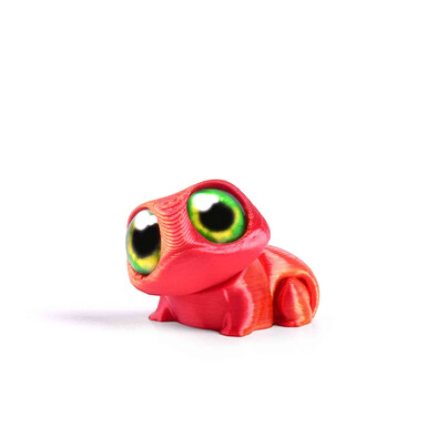 Большеглазая лягушка — лазерный красно-золотой